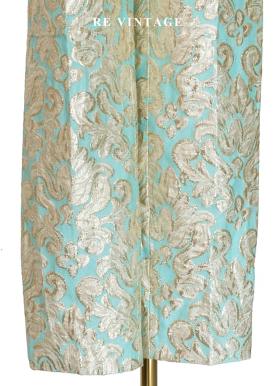 凡爾賽的迴廊金屬光澤圖騰長褲（28"）7