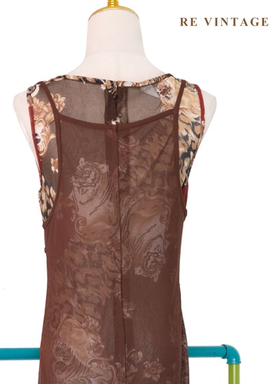 虎虎生風巧克力色長洋裝11