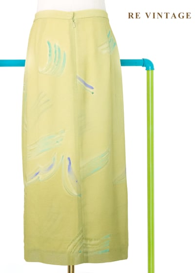 莫內花園的羽毛風筆藝術噴彩長裙（27"）8