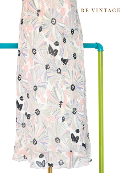 春夏糖粉花開雪紡洋裝4