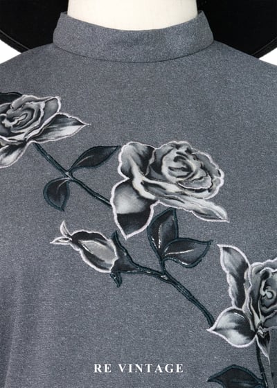 老底片玫瑰花影背心3