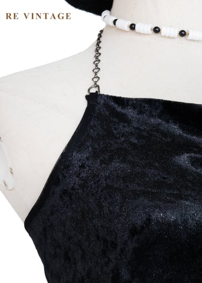 質感單品 - 繞頸絨布露背背心5