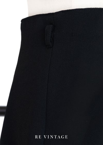 必備單品 - 質感黑高腰中長裙（24"）5