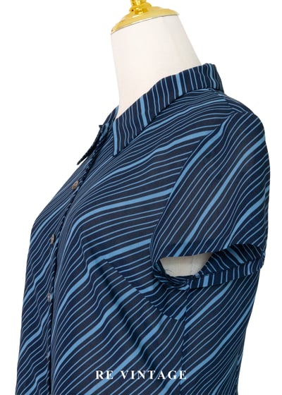 套裝上衣 - 藍色海風斜紋上衣7