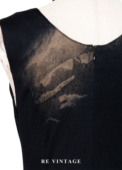 潑墨暈染排釦唯美長洋裝12