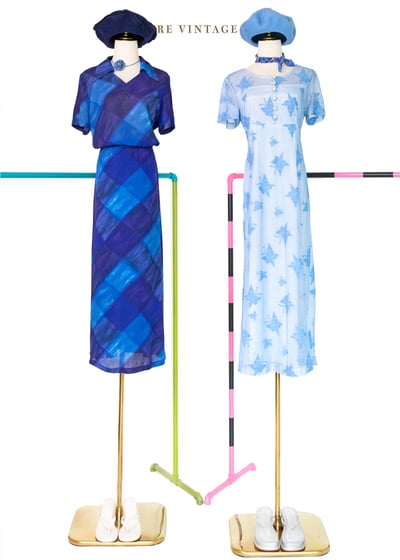 藍蝶信差風裡傳遞浪漫長洋裝2