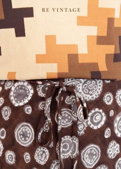 鋸齒小花 cinnamon brown 小短裙 （28")7