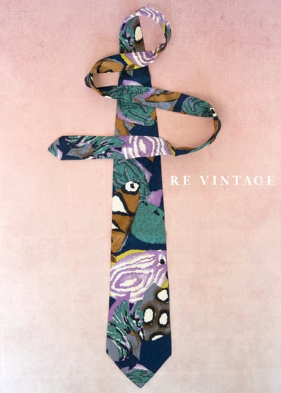 水下迷宮色塊領帶1