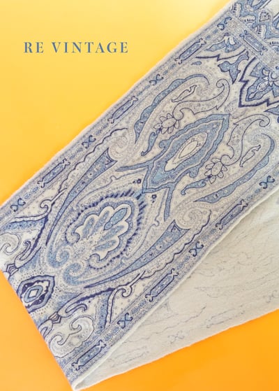 Royal Blue 高雅皇宮圖騰圍巾4