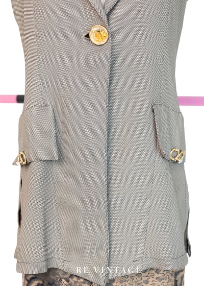 質感單品 - 螺旋貝殼削肩外搭長背心4