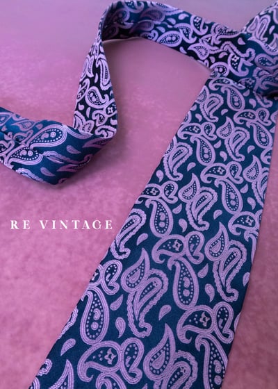 深海裡的紫色流雲蟲佩斯利領帶9