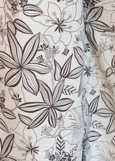 信紙上的植物速寫低腰寬版褲12