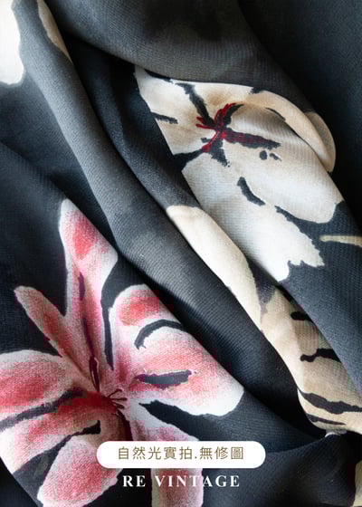 影中花雙色艷麗洋裝16