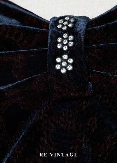 紅光豹紋絨布細肩帶背心5