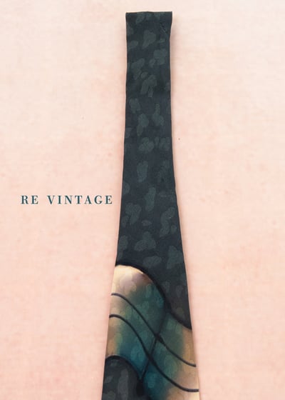 海地燈光折射抽象畫領帶8