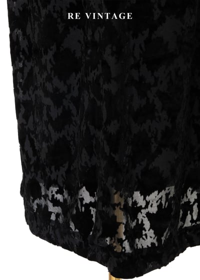 Splash 剪影露肩黑絨長洋裝18