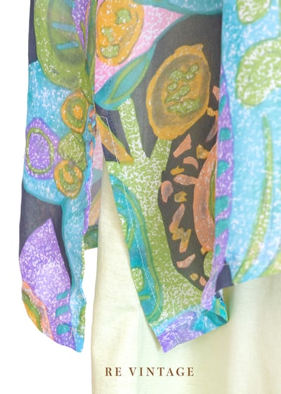 果凍馬卡龍色植物園襯衫11