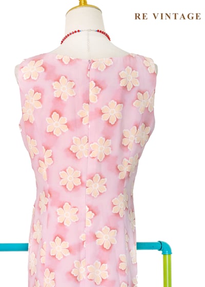 粉紅花瓣柔光擁抱長洋裝13