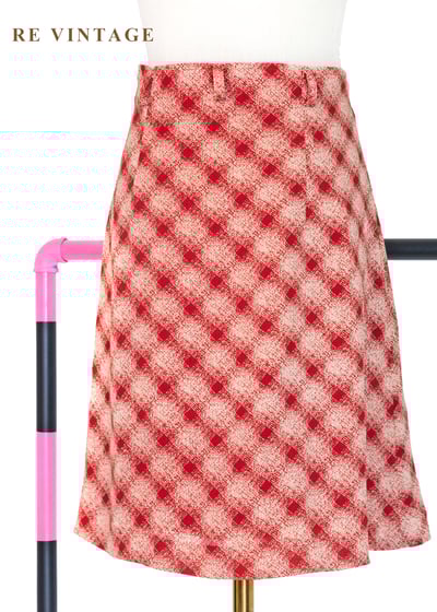 Scarlet checks 暖紅格調短裙 (27")6