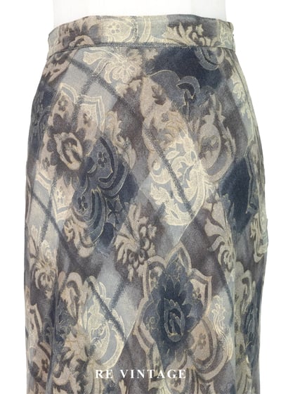 陰天雲端漫步菱格紋長裙（24"）3