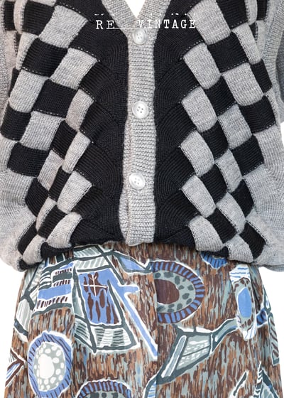 立體感黑灰色編織紋針織背心3