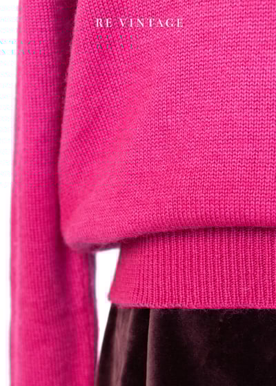 日本製 - 桃粉色の錢幣針織毛線上衣7