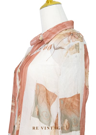 午後藝廊莫內色調透膚襯衫9