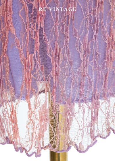 浪漫紫羅蘭蕾絲貼身長裙（24-30"）8