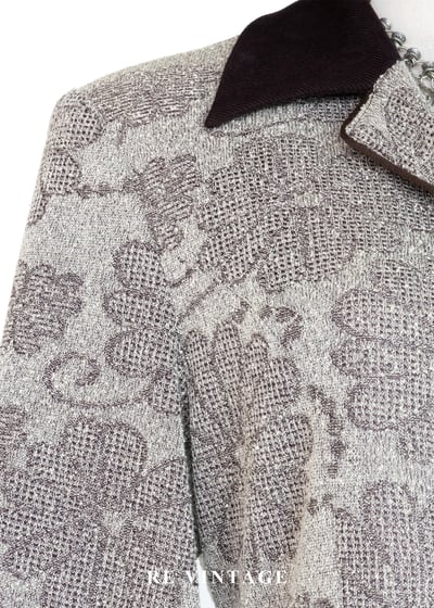 質感單品 - 溫潤培茶壓印花紋西裝式長洋裝8