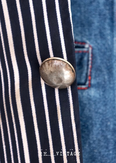 天天深藍線條薄款外套14