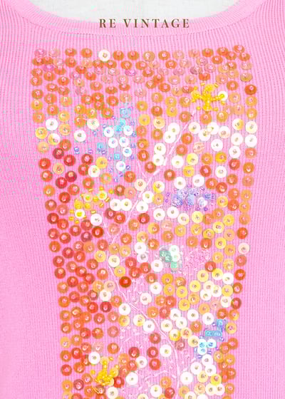 亮片甜心波波閃光針織背心7