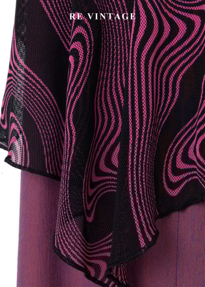 粉紅噪聲 - 迷幻波紋長版背心12