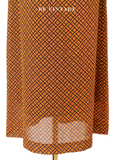 菱格小花奶酥派長裙（25"）7