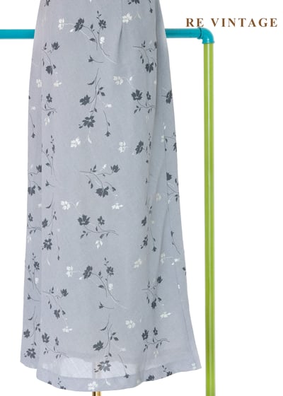 灰色調的城市花園長洋裝10