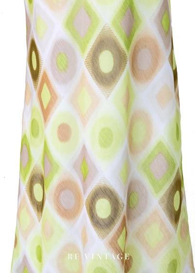 Amber Moss 菱格光影琥珀綠長裙（27"）9