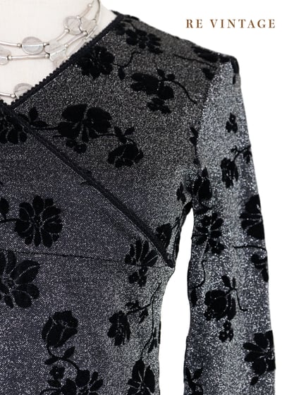 閃閃發光黑玫瑰長袖上衣4