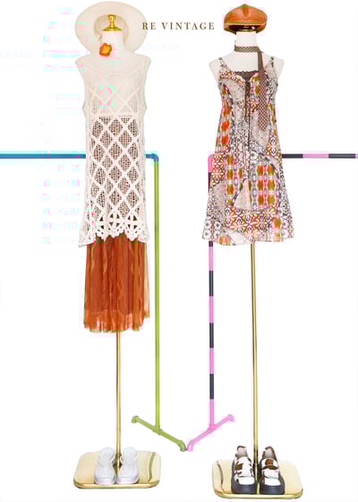 Happy Vacation 香草白織品長版背心/洋裝2