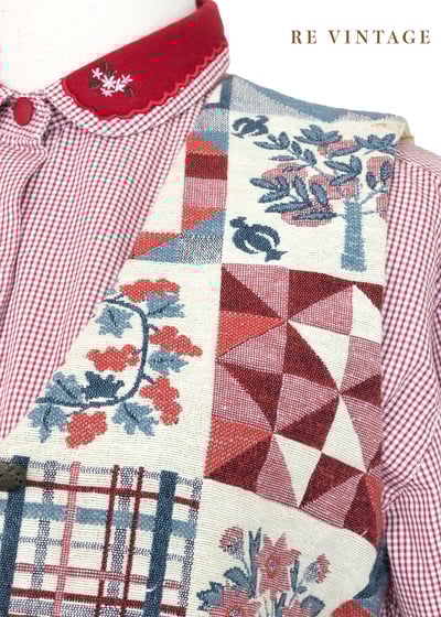 『歐洲寶物』異國風情小花園西裝背心7