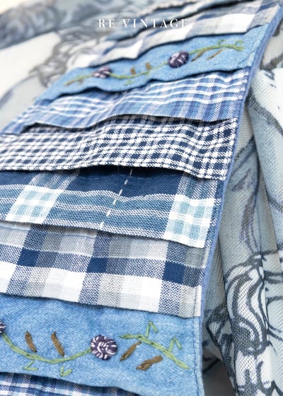 『歐洲寶物』格紋千層派牛仔背心12