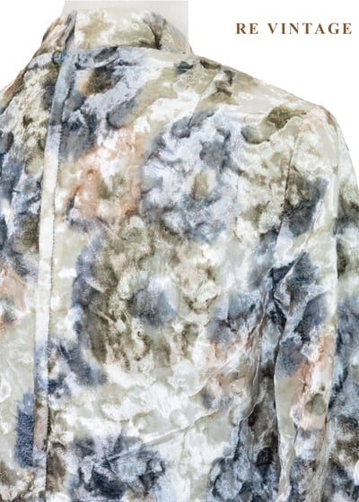 套裝上衣 - 礦石橫切面燒絨絨布上衣11