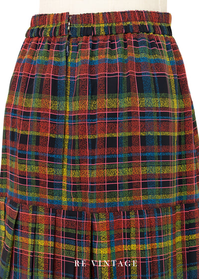 格紋心跳格紋百褶裙裙（27-32"）8