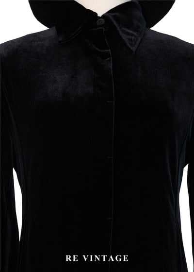 質感單品 - 優雅修身黑絨洋裝/長版罩衫6