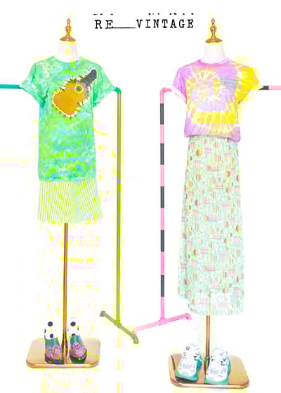 鱷魚の青蘋果綠線條Ａ字裙3