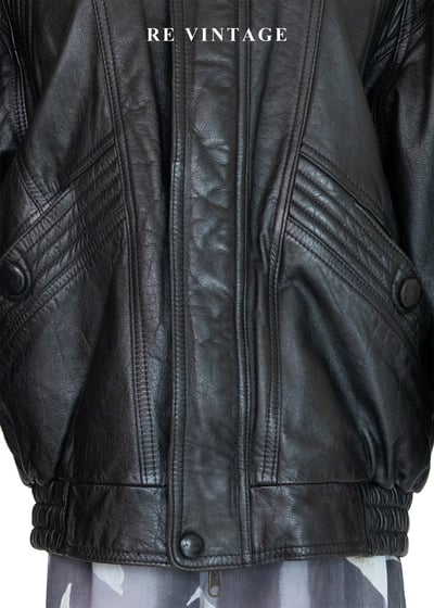 逆風黑行重工細節皮革外套4