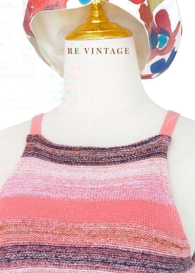 『歐洲寶物』漂亮粉紅線條針織小背心5