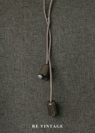 質感單品 - 抽繩領機能感森林綠長洋裝7