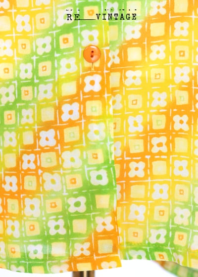 三色斜紋小花夏日短袖襯衫3