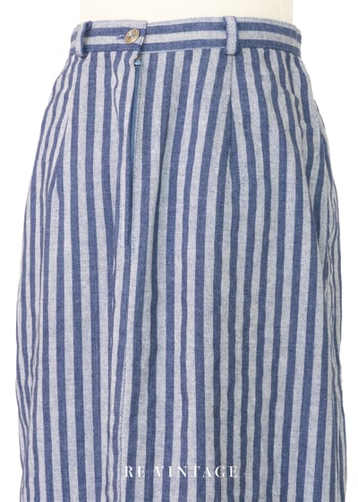 Blue Voyage海風藍白直條長裙（24"）9