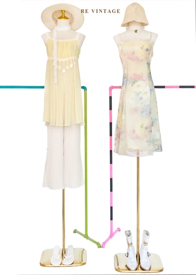 仲夏午茶 - 檸檬黃細肩帶背心2