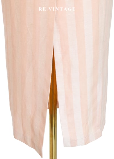 桃子粉溫柔邊界線條高腰長裙（25"）7